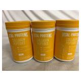 3 Jars of Vital Proteins Collagen Peptides