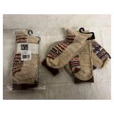 2 x 3ct Packs of Tan Muk Luks Socks