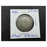 1922 British Silver 1 Florin