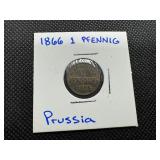 1866 Prussian 1 Pfennig