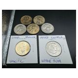 1979 P SBA Wide Rim with Six Dollar Coins, Rarer SBA. Only 100K Mintage