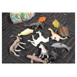 Collection of Assorted Plastic Animal Toys