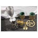 Collection of Decorative Goblets and Trinkets