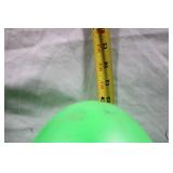 Set of 6 Large Exercise Balls - Green and Yellow