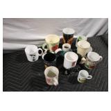 Collection of 12 Assorted Ceramic Coffee Mugs