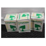 Set of 3 Weatherproof Outdoor Lampholders in Boxes