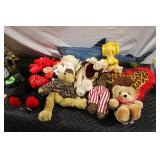 Collection of 12 Assorted Plush Toys and Stuffed Animals