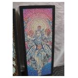 Set of 2 Angel Themed Mosaic Wall Art Panels