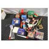 Collection of Assorted Christmas Ornaments and Decorations