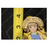 Set of 2 Collectible Dolls: 12-Inch and 4-Inch with Detailed Costumes