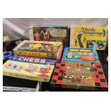 Collection of Vintage Board Games Including Uncle Wiggily and Chess for Juniors