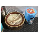 Collection of Decorative Tin Containers