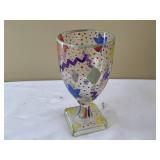 Hand-Painted Glass Goblet Set