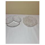 Vintage Cut Glass Dish Set