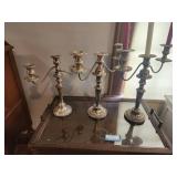 Vintage Silver Candelabra Set