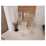 Elegant Glass Vase & Pitcher Set