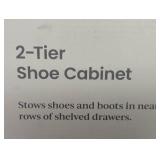 Pivot Open Shoe Cabinet White - Brightroom™: Shoe Organizer, Holds 12 Pairs - White