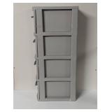 4 Drawer Skinny Tower Dark Gray - Brightroom™