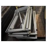 Collection of 80/20 Aluminum Framed Glass Panels 27" x 48" (10 panels) with 24" Extra Pieces