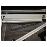 Collection of 80/20 Aluminum Framed Glass Panels 27" x 48" (10 panels) with 24" Extra Pieces