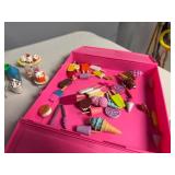 Set of Miniature Ice Cream Shop Playset with Accessories