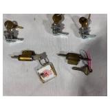 Lot of 9 Assorted Cam Locks with Keys