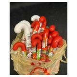 MMM - Collection of Candy Cane-Shaped Christmas Candy Containers