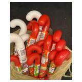 MMM - Collection of Candy Cane-Shaped Christmas Candy Containers