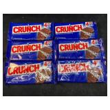 SSS - Lot of 6 CRUNCH Creamy Milk Chocolate with Crisped Rice Bars, 4-Piece Share Pack