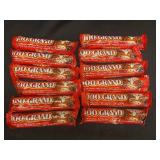 G - Lot of 12 100 Grand Milk Chocolate Bars with Caramel and Crispy Crunchies