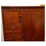 Antique Armoire - Oak with Cove and Pin Joints