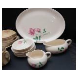 Vintage Floral Dishware - 19 Pieces