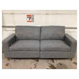 DHP Liah 3-Seater Sofa with Pocket Spring Cushions, Dark Gray Linen