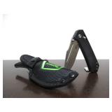 New or Like-New SCHRADE Divergent Folding Knife & Fixed Blade Knife w/Case