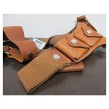 Excellent Quality Group of Vintage BIANCHI Leather Gun Belts & Holsters