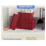 38gal HD Garage Tote - Rocket Red - Brightroom™: Portable Lidded Utility Storage, 38 Volume, Plastic, 37.5" x 21.625" x 15.875"