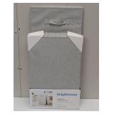 Collapsible Hamper Gray - Brightroom™: Light Gray Laundry Basket with Lid, 5700 Volume, 2 Handles, 26" Height