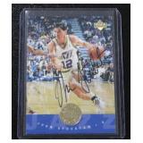 1995-96 Upper Deck Scoreboard Buyback John Stockton Autograph