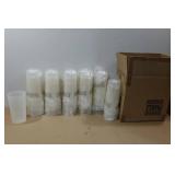 *24* White Plastic Tumbler Cups