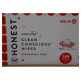 Honest Fragrance Free Wipes - 288 Count