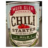 Set of 4 Muir Glen Organic Chili Starter Mild with Bell Peppers