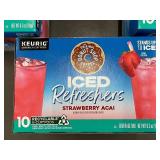 3 Boxes of The Original Donut Shop Iced Refreshers Strawberry Acai K-Cup Pods