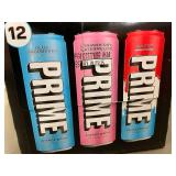 Prime Energy Drink Variety Pack - Blue Raspberry, Strawberry Watermelon, Ice Pop, 12 Cans