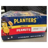 Box of Planters Salted Peanuts - 24 Individually Wrapped Packs