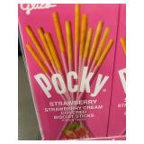 10 Pack of Pocky Strawberry Cream Covered Biscuit Sticks