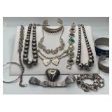 Silvertone Jewelry 12 PC Total