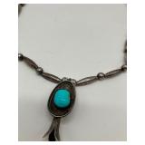 Sterling Silver and Turquoise Necklace and Bracelet