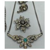 Crystal Clear Rhinestone CZ Jewelry Lot