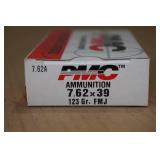 20 PMC 7.62 x 39mm 123 Gr FMJ Ammo