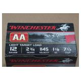 25 Winchester AA 12 Gauge 2-3/4" Light Target 7.5 Shot Shotshells